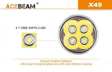 AceBeam X45 V2 18000 lumen 4 x XHP70.2 LED searchlight - Hi Power Flashlights