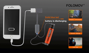 Folomov A1 Magnetic Charger - Hi Power Flashlights, LED Torches