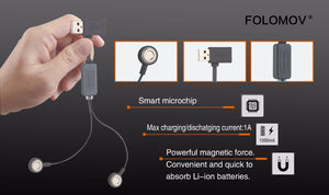 Folomov A1 Magnetic Charger - Hi Power Flashlights, LED Torches