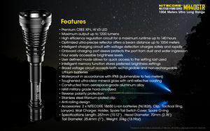 Nitecore MH40GTR - Hi Power Flashlights, LED Torches