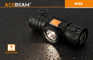 Acebeam H40 HD - compact, lightweight headlamp - Hi Power Flashlights, LED Torches