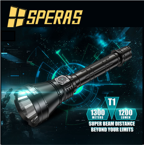Speras T1 - 4hr amazing runtime GREAT VALUE - Hi Power Flashlights, LED Torches