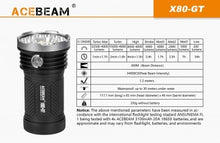 AceBeam X80-GT 32500 lumen LED search light - Hi Power Flashlights